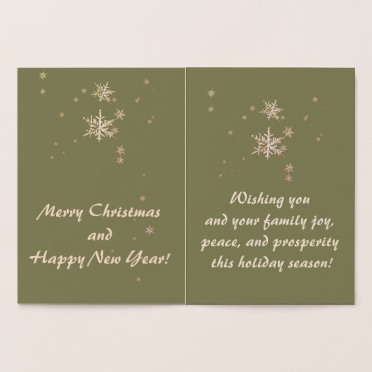 Elegant Snowy Winter Wonderland Cardinale Folie Ca Folie Kaarten (Binnen)