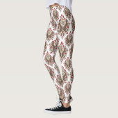 elegant sock monkey damask print leggings (Links)