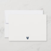 Elegant Soft Abstract Waterverf Blue Gold Beachy Notitiekaartje (Achterkant)