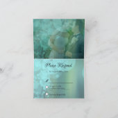 Elegant Soft Blauwgroen Bubbles Bedankkaart (Binnen)