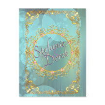 Elegant Soft Blauwgroen Bubbles