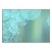 Elegant Soft Blauwgroen Bubbles Kaart (Achterkant)