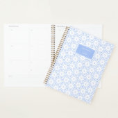 Elegant Soft Blue Geometric  Planner (Display)