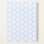 Elegant Soft Blue Geometric  Planner (Achterkant)
