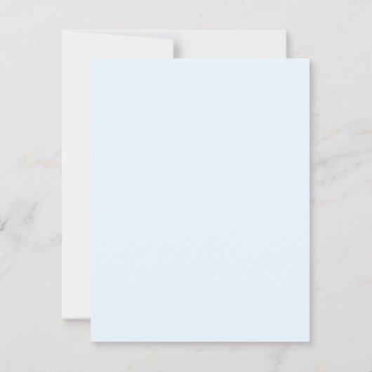 Elegant Soft Blue Wedding Reply RSVP Kaartje (Achterkant)