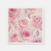 Elegant Soft Blush Pink Rose Floral, boho Love Servet (Voorkant)