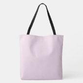 Elegant Soft Blush Pink Rose Floral Tote Bag (Achterkant)