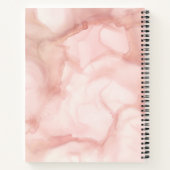 Elegant Soft Blush Roze Pastel Notitieboek Journal (Achterkant)