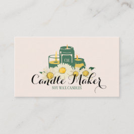 Elegant Soft Candle Soy Wax Homemade daisy Visitekaartje