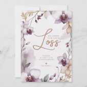 Elegant Soft Colors Floral Orchids Frame Sympathy  (Voorkant)