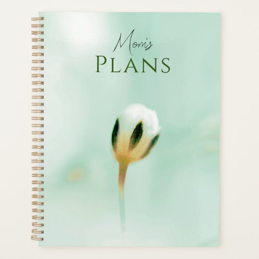Elegant Soft Floral Print Planner (Voorkant)