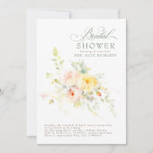 Elegant Soft Flowers Boho Vrijgezellenfeest Kaart (Voorkant)