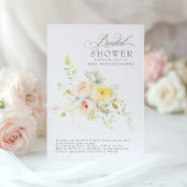 Elegant Soft Flowers Boho Vrijgezellenfeest Kaart