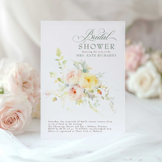 Elegant Soft Flowers Boho Vrijgezellenfeest Kaart