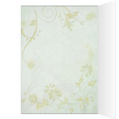 Elegant Soft Green Vintage Weddenschap Hartelijk d (Binnen (Links))