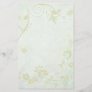 Elegant Soft Green Vintage Wedding Briefpapier