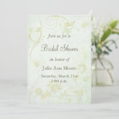 Elegant Soft Green  Vrijgezellenfeest Kaart (Staand voorkant)