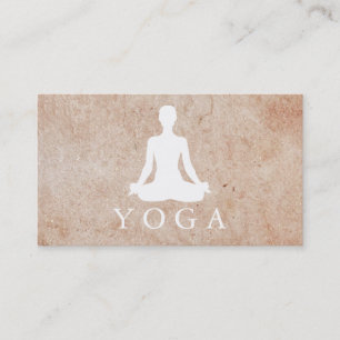 Elegant Soft Logo Yoga Healing Health Visitekaartje