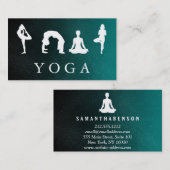 Elegant Soft Logo Yoga Healing Health Visitekaartje (Voorkant / Achterkant)