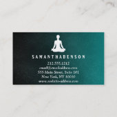 Elegant Soft Logo Yoga Healing Health Visitekaartje (Achterkant)