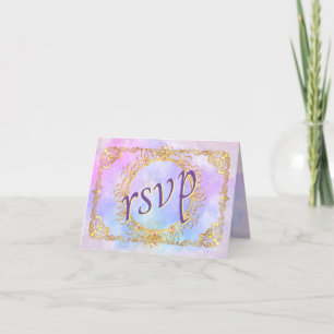 Elegant Soft Pastel & Gold Bedankkaart