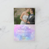 Elegant Soft Pastel & Gold Bedankkaart (Binnen)