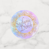 Elegant Soft Pastel & Gold Confetti (Kleine voorkant)