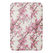 Elegant Soft Pink Cherry Blossom Florals Badmat (Voorkant Verticaal)