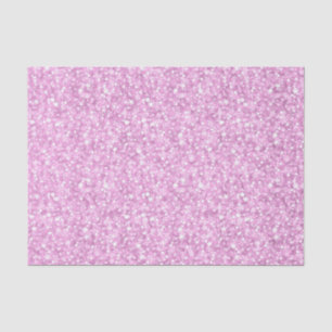 Elegant Soft Pink Faux Glitter & Sparkles Tissuepapier