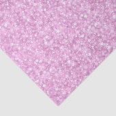 Elegant Soft Pink Faux Glitter & Sparkles Tissuepapier (Detail)