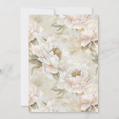 Elegant Soft Pink Ivory Peony 101st Birthday  Kaart (Achterkant)