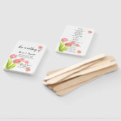 Elegant Soft Pink Tulips Programme Handwaaier (Niet-gemonteerd)