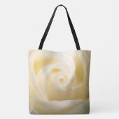 Elegant Soft Roos Print Canvas tas (Achterkant)