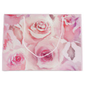 Elegant Soft Subtle Floral Blush Pink Rose Groot Cadeauzakje (Voorkant)
