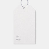 Elegant Soft Violet Boho verlaat patroon Cadeaulabel (Achterkant)