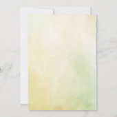 Elegant Soft Wildflower Natuur Tuin Bruiloft Kaart (Achterkant)