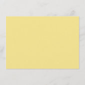 Elegant Soft Yellow Wedding Details Card Informatiekaartje (Achterkant)