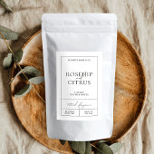 Elegant Soja Wax Kaars Modern rechthoek Label Voedselcontainer Etiket