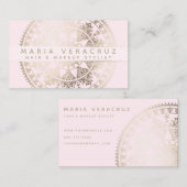 Elegant Solar Mandala Businesscards Visitekaartje (Voorkant / Achterkant)