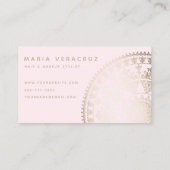Elegant Solar Mandala Businesscards Visitekaartje (Achterkant)