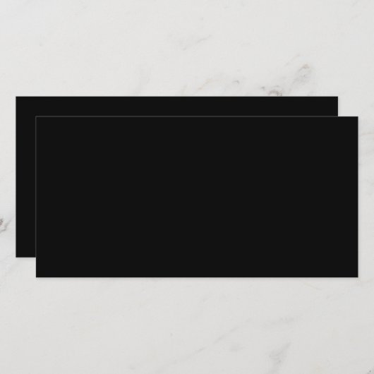 Elegant Solid Black (Voorkant / Achterkant)