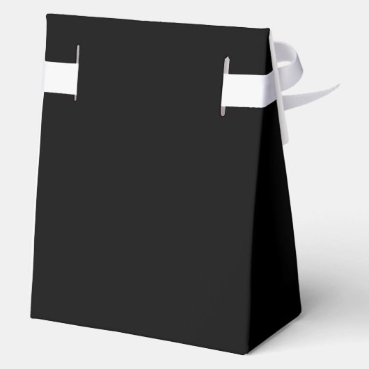 Elegant Solid Black Bedankdoosjes (Achterkant)