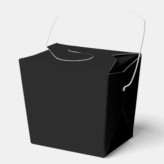 Elegant Solid Black Bedankdoosjes (Voorkant)