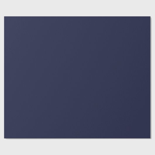 Elegant Solid Dark Navy Blue  Cadeaupapier (Vlak)
