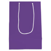 Elegant Solid Dark Paars Medium Gift Bag Cadeauzakje (Achterkant)