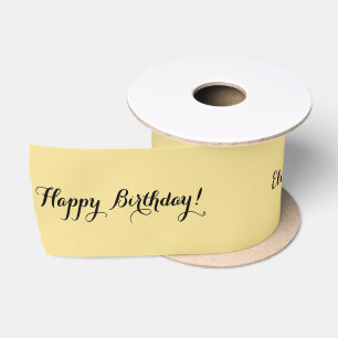 Elegant Solid Faux Gold Black Gift Wrapping Satijnen Lint