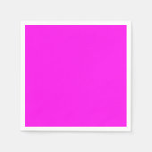 Elegant Solid Pink Party Paper Napkin Servet (Voorkant)