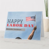 Elegant Solidarity Worker Labor Day met Amerikaans Bedankkaart (Voorkant)