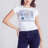 Elegant Something Blue Before I Do Bridal Shower T-shirt