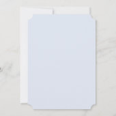 Elegant "Something Blue" Bow Sketch Vrijgezellenfe Kaart (Achterkant)